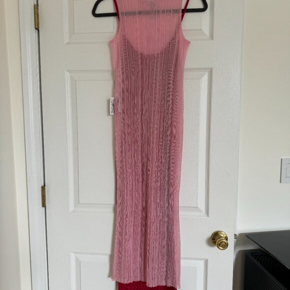 Herve Leger Semi-Sheer Ribbed Dress - Picture 3 of 6